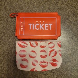 Two Small ipsy cosmetic bags